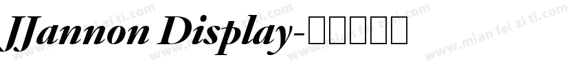 JJannon Display字体转换